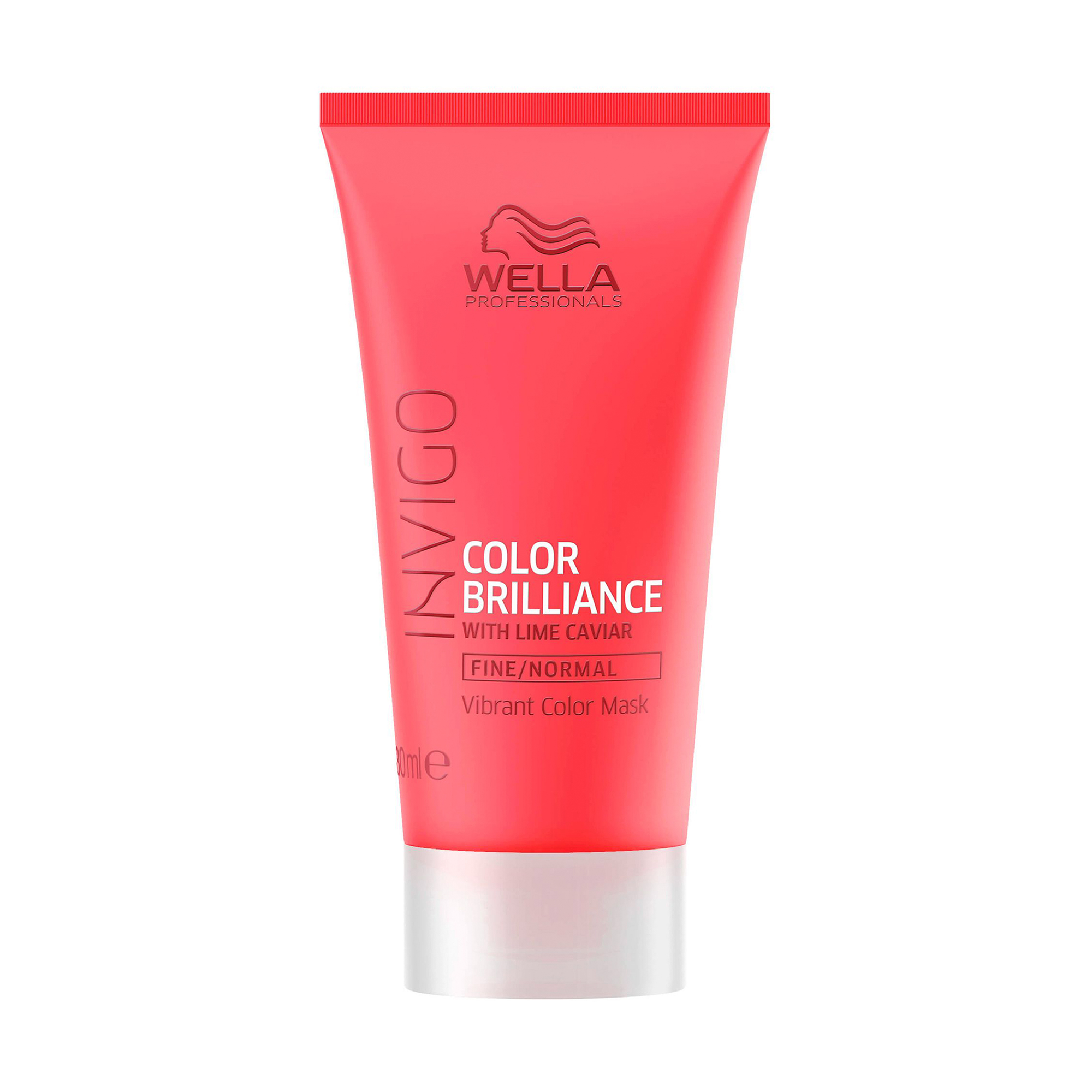 Маска Wella Professionals Invigo Color Brilliance для яскравості пофарбованого нормального та тонкого волосся, з лаймовою ікрою, 30 мл